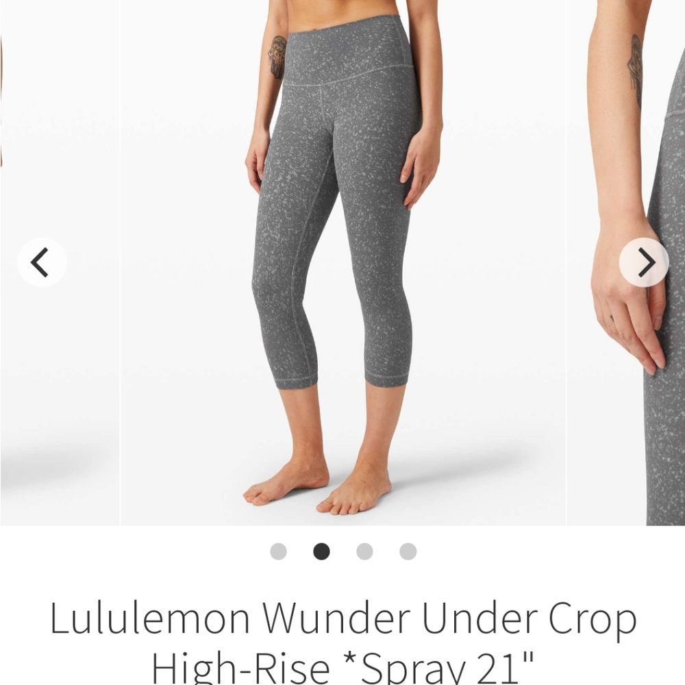 Lululemon wunder Under high-rise crop leggings